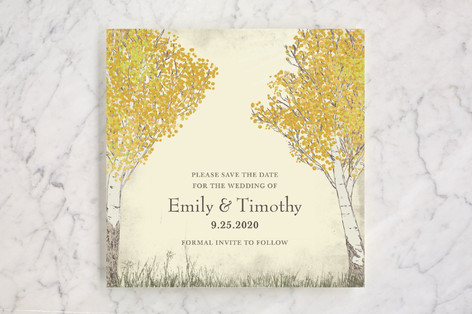 Wedding invitation sold on Minted.com that won their wedding design contest.