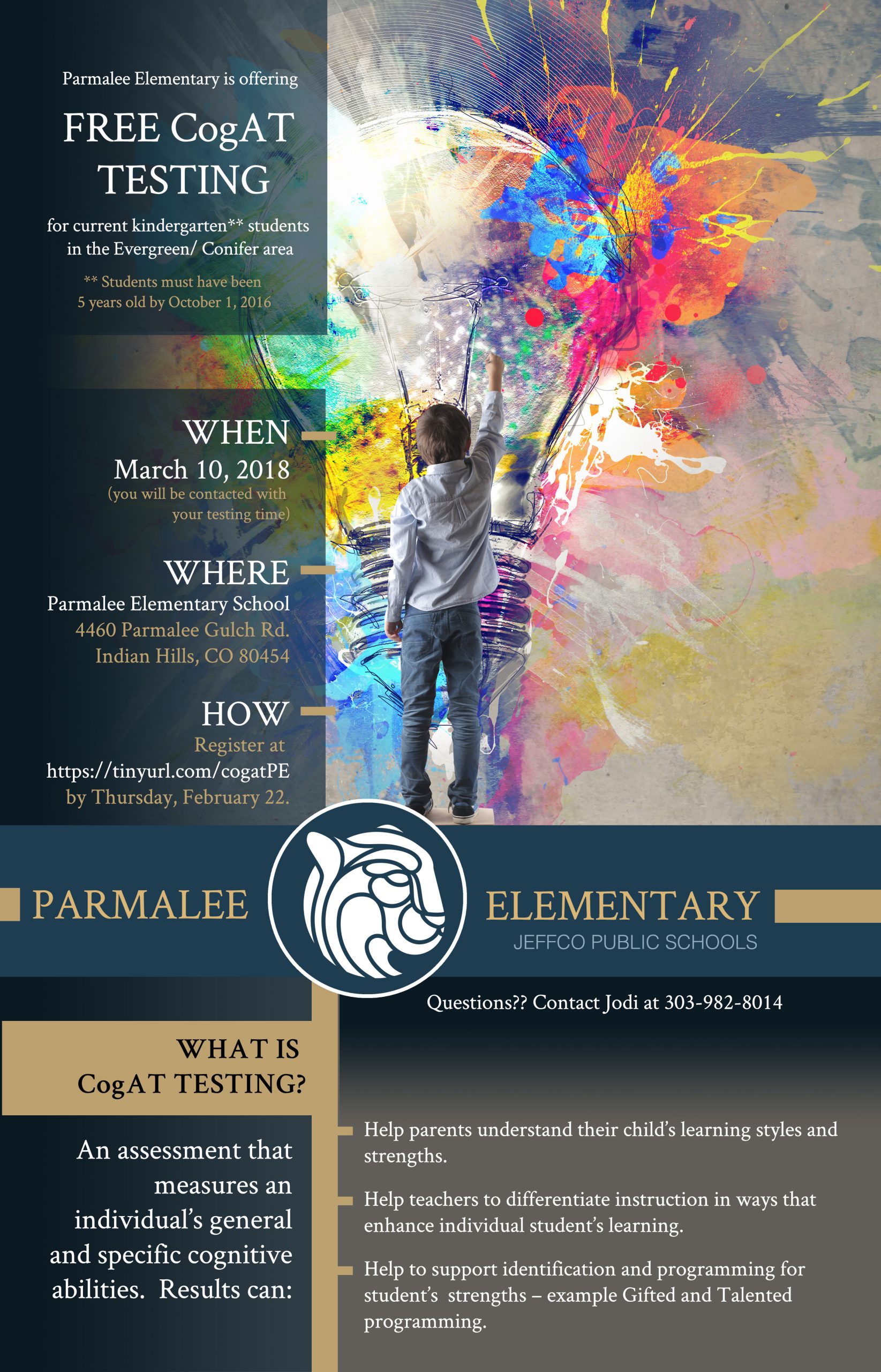 Newspaper ad designed for elementary school.